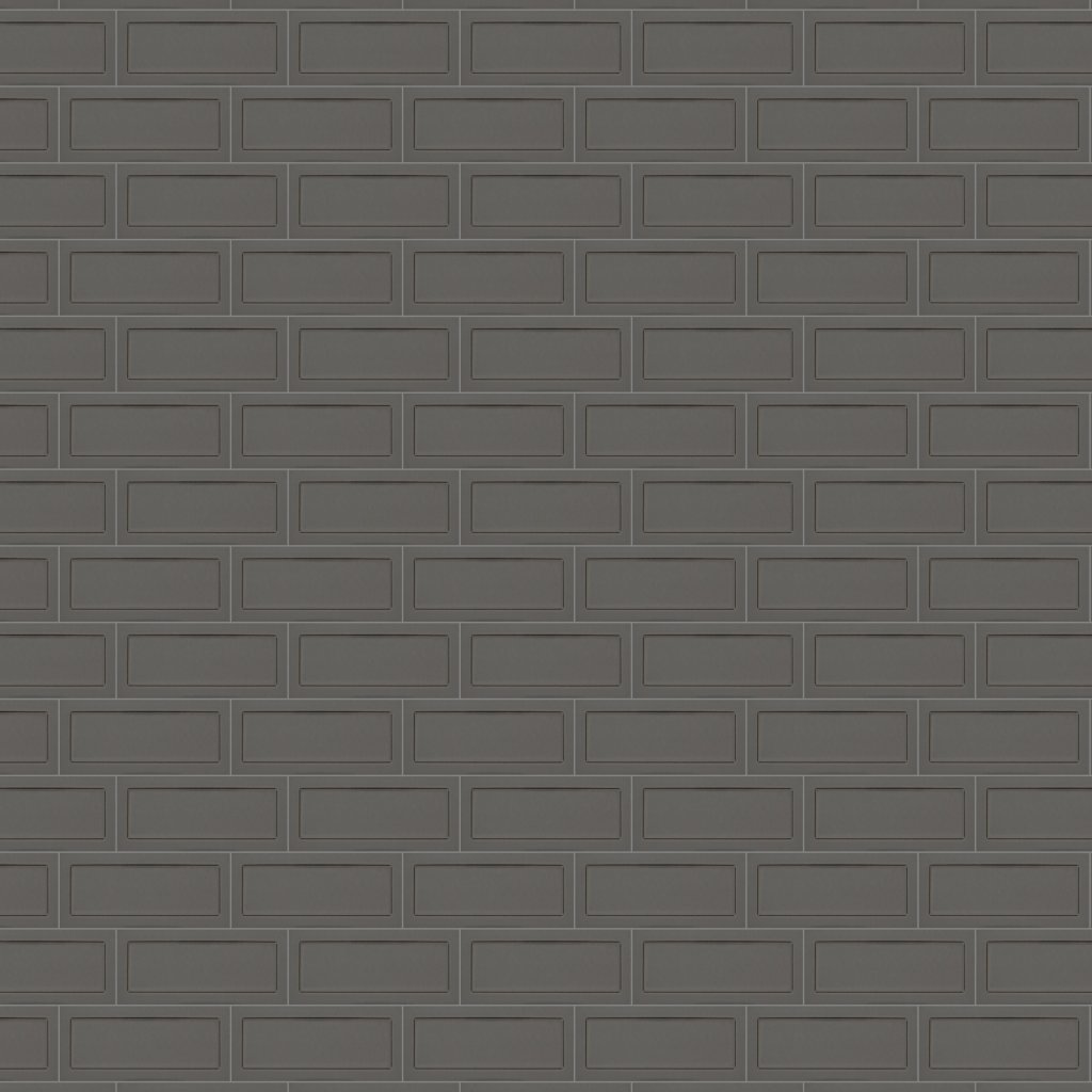 Emser Tile CUADRO FRAME CHARCOAL GLOSSY - Charcoal