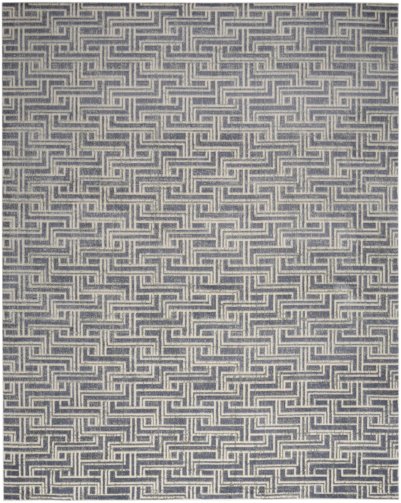 Nourison Home Nourison Serenity Home SRH04 3'11" x 5'11" Blue Ivory Modern Indoor Rug - 5'3" x 7'3"