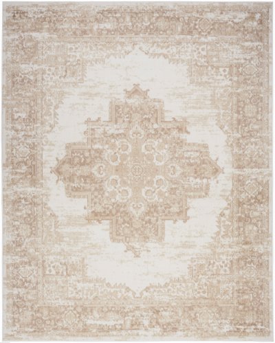 Nourison Home Nourison Grafix GRF14 3' x 5' Ivory Beige Vintage Indoor Rug - 3'9" x 5'9"