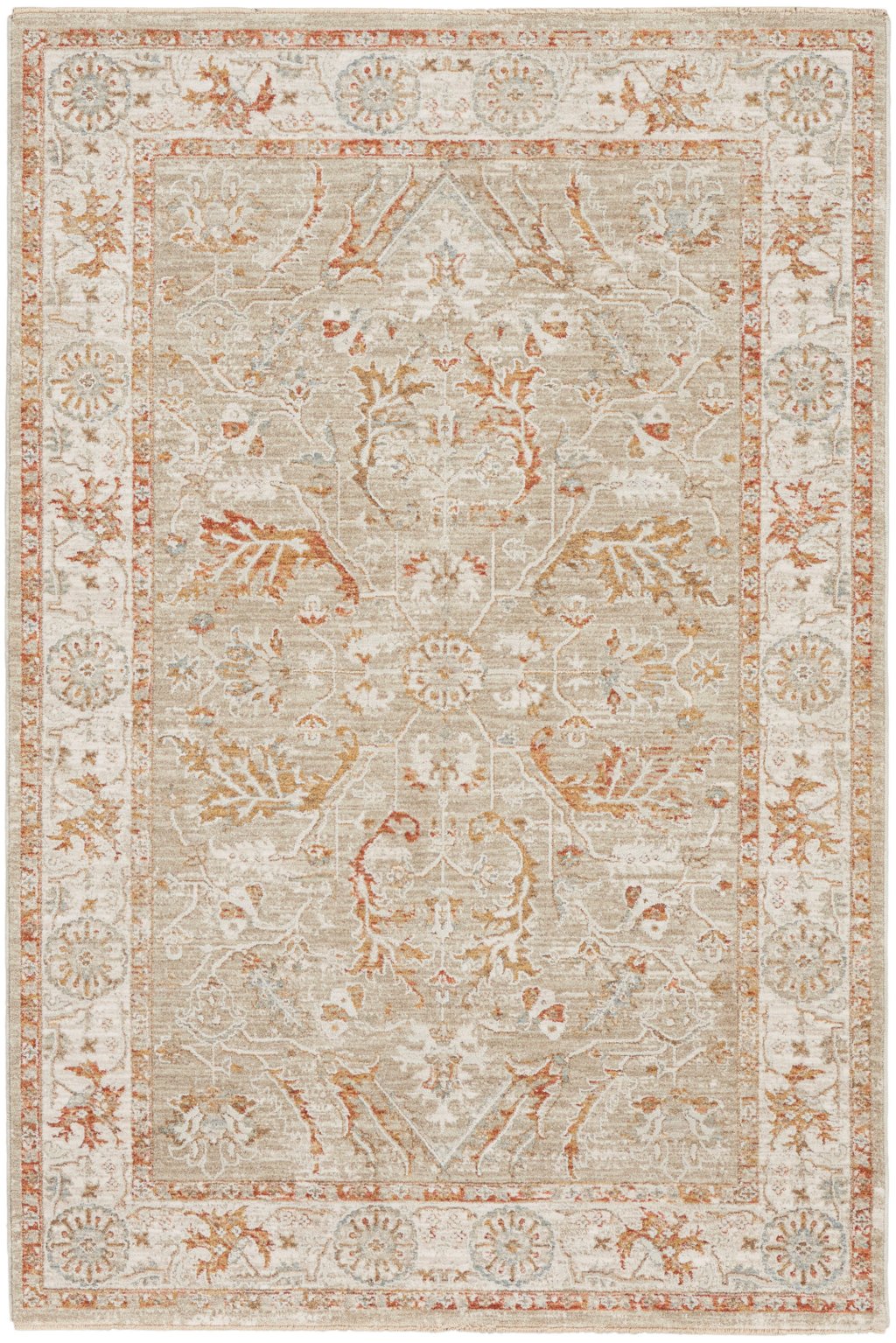 Nourison Home Nourison Asher ASR01 3'11" x 5'11" Sage Ivory Vintage Indoor Rug