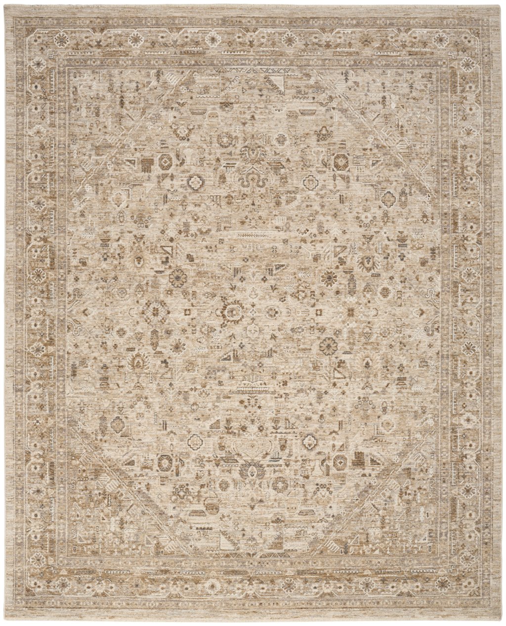 Nourison Home Nourison Harbor HRB03 9'6" x 13'2" Beige Vintage Indoor Rug