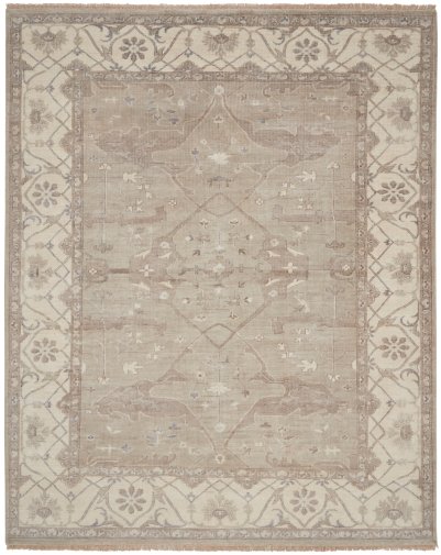 Nourison Home Nourison Aldora ALD01 5'6" x 8' Silver Vintage Indoor Rug - 7'9" x 9'9"