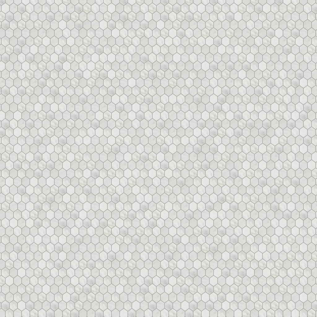 Marble Systems Carrara Blend Honed Hexagon 2 Marble Mosaic 10 3/8x12 - Carrara Blend