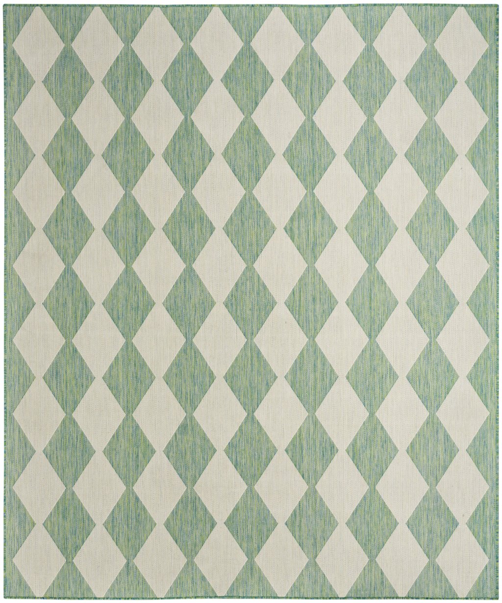 Nourison Home Nourison Selerno SLR04 7' x 10' Blue Green Modern Rug