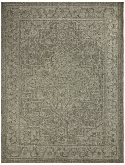 Nourison Home Nourison Tulum TLM05 2'2" x 8' Olive Outdoor Rug - 9' x 12'
