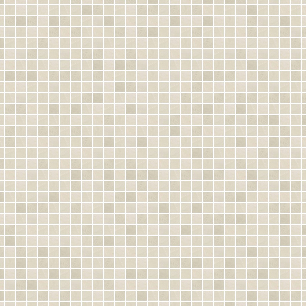 Qualis Ceramica California Slate Carmel Beige 2X2 Mosaic - Beige
