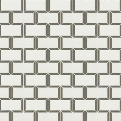 Marble Systems Champagne, Bosphorus Honed Cascade Limestone Mosaic 9 5/8x11 13/16 - Champagne, Bosphorus - 9 5/8" x 11 13/16" x 3/8"