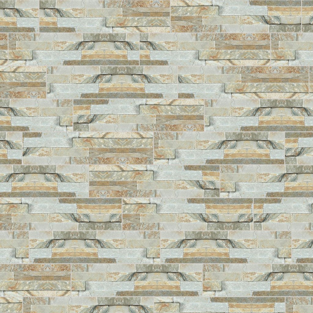 Qualis Ceramica Ledger Stone 6x24 Split Face