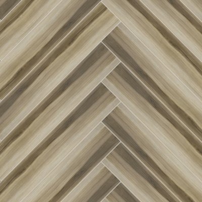 Qualis Ceramica Amaya 8x48 Walnut - Herringbone