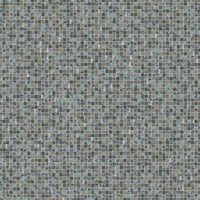 Qualis Ceramica Riviera Tileworks Chelsea Grey/Green/Beige Mix Stone Glass 1"x1" Mosaic - 12" x 12"
