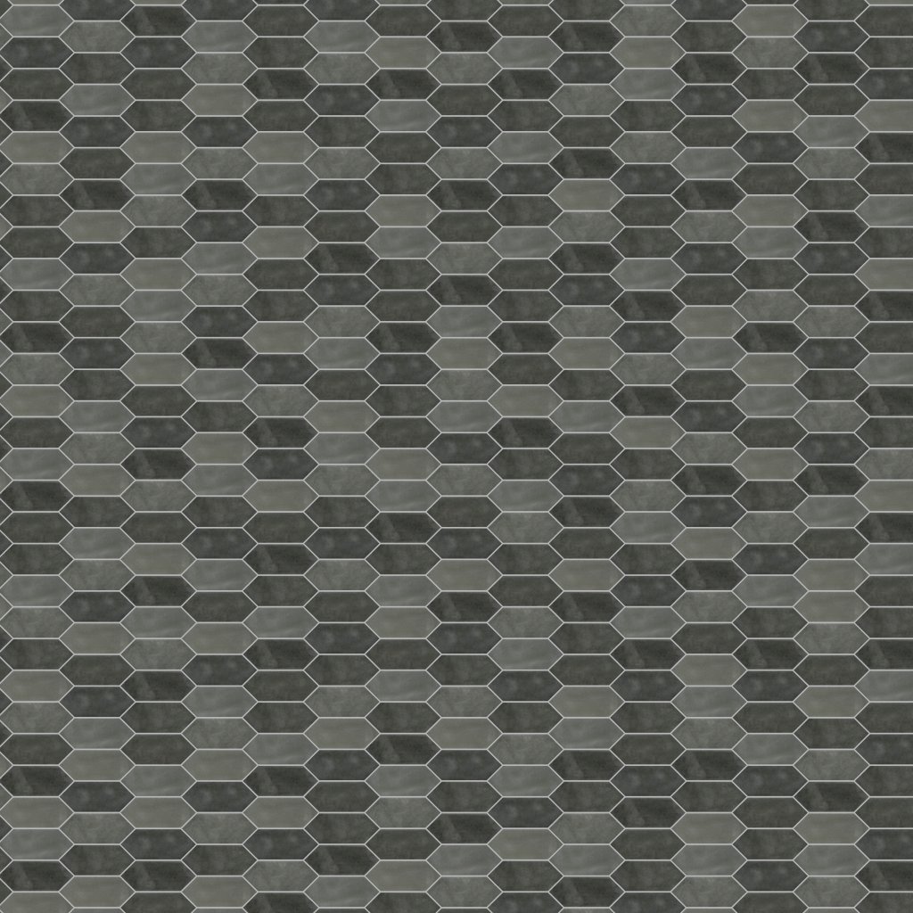 American Olean Studio Haven - Fog, Picket, 2X5, Glossy (SN73) - Fog