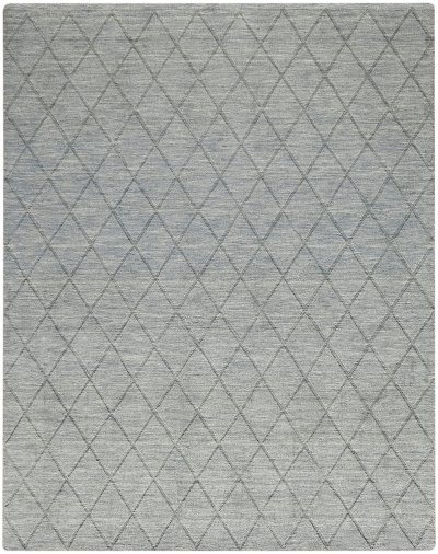 Nourison Home Nourison Wool Haven WOH01 5'3" x 7'3" Blue Modern Indoor Rug - 7'9" x 9'9"
