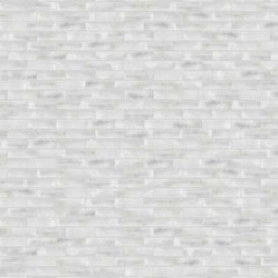 Qualis Ceramica Aruba 2x6 White Gloss - Alternating 1/3
