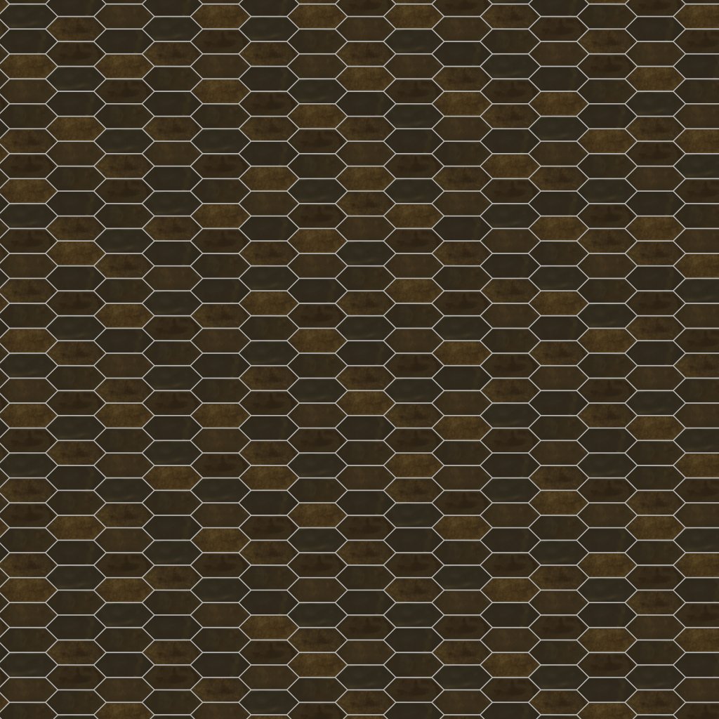 American Olean Studio Haven - Espresso, Picket, 2X5, Glossy (SN75) - Espresso
