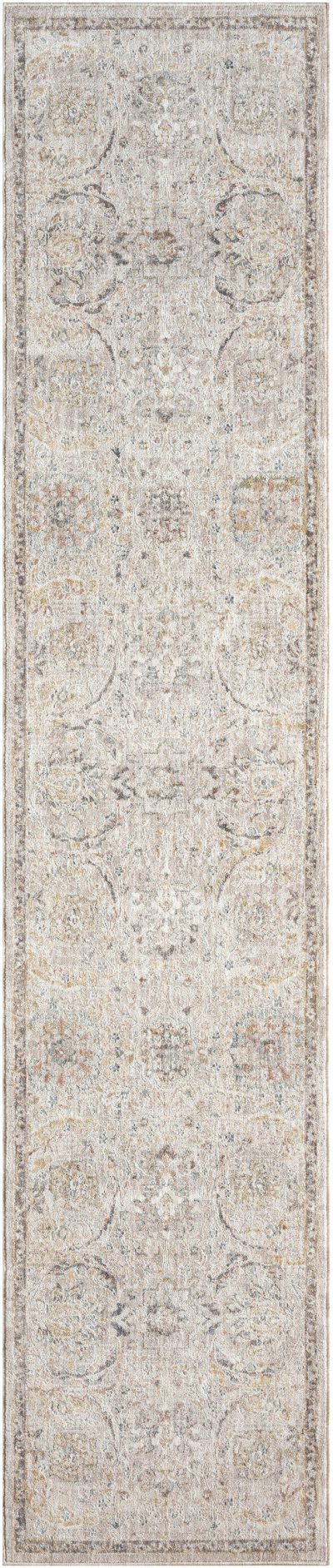 Nourison Home Nourison Heirloom Blend HBL03 2'2" x 10' Light Grey Vintage Indoor Rug - 2'2" x 10'