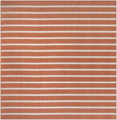 Nourison Home Nourison Positano POS03 10' x Round Terracotta Ivory Modern Rug - 12' x Square