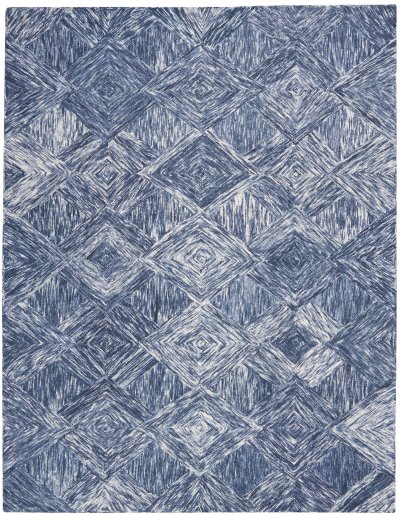 Nourison Home Nourison Linked LNK01 5' x 7'6" Denim Modern Indoor Rug - 8' x 10'6"