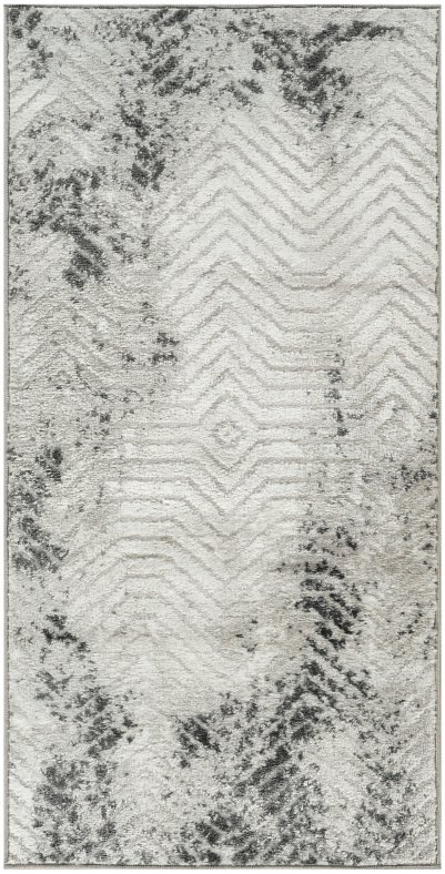 Nourison Home Nourison Dekor DEK04 7'10" x 9'10" Grey Charcoal Modern Indoor Rug - 2' x 4'