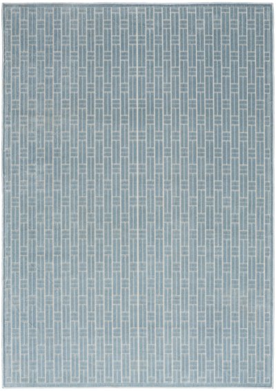 Nourison Home Nourison Washable Charm WCH02 8' x 10' Blue Ivory Modern Indoor Rug - 4' x 6'
