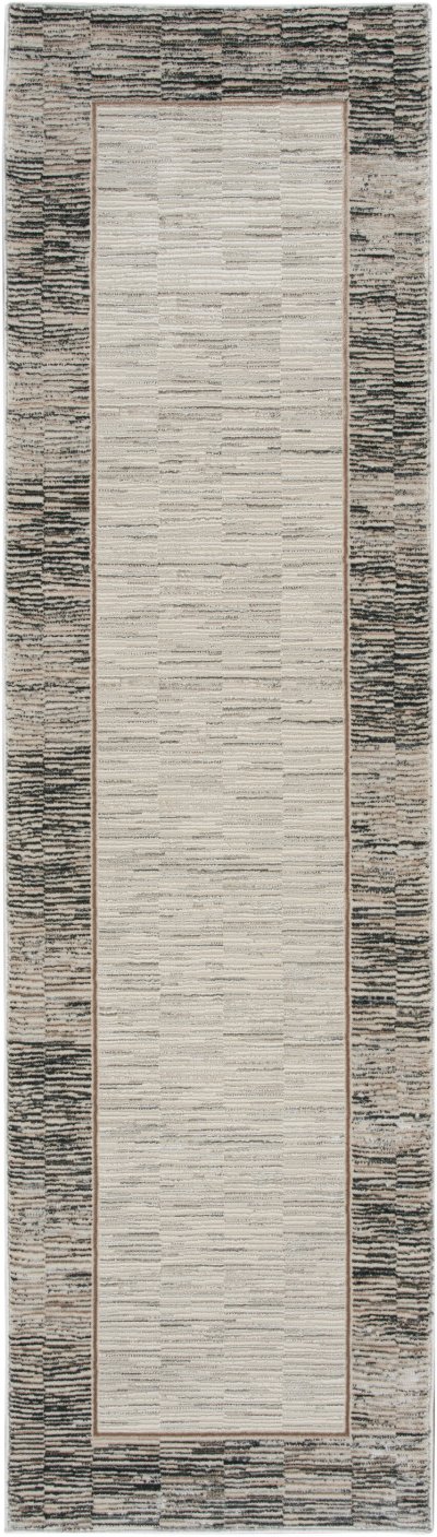 Nourison Home Nourison Desire DSR02 6' x 9' Grey Black Modern Indoor Rug - 2'3" x 7'6"
