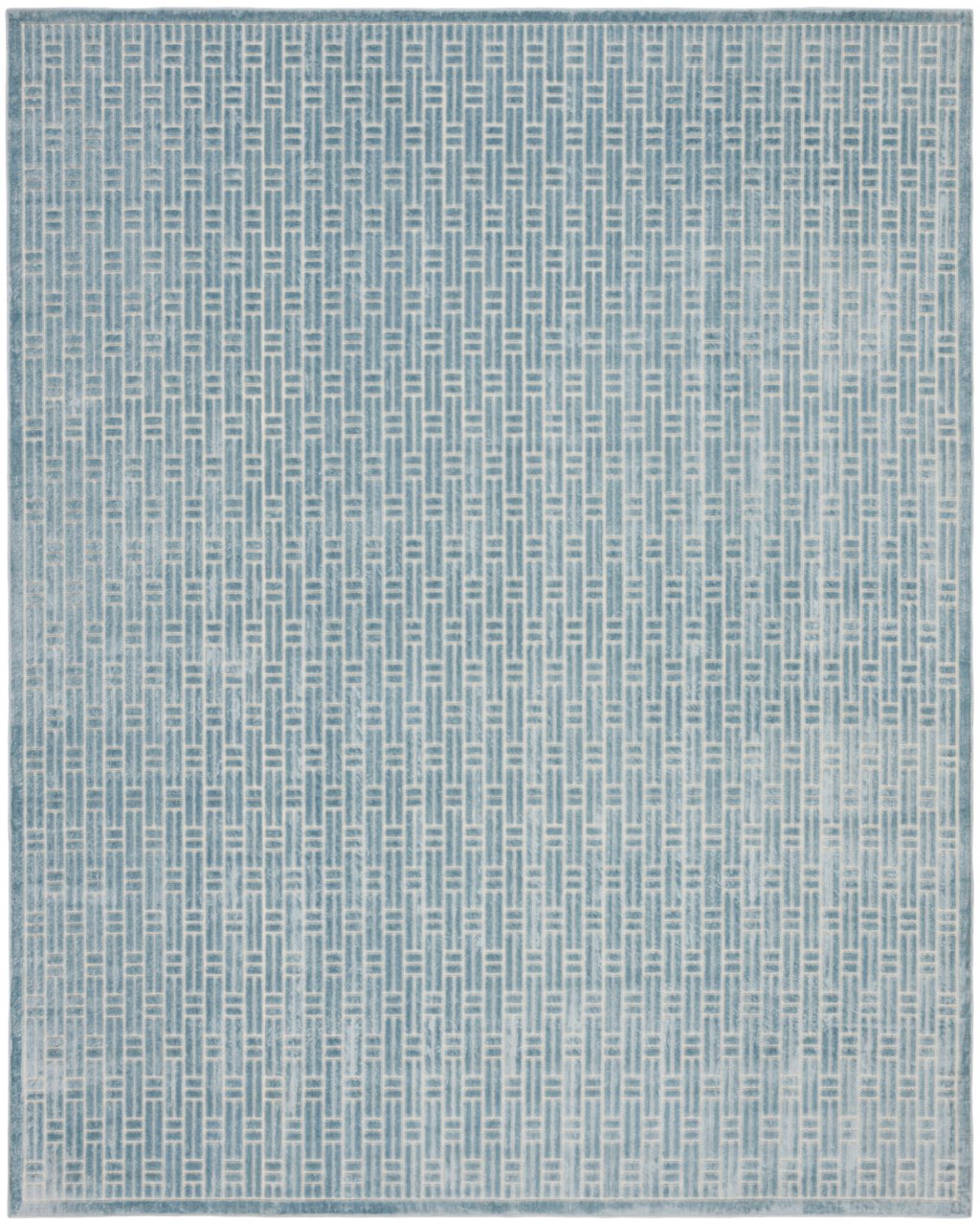 Nourison Home Nourison Washable Charm WCH02 8' x 10' Blue Ivory Modern Indoor Rug