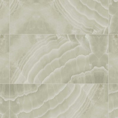 Qualis Ceramica Lustra 24x48 Onyx Sage Polished - Grid