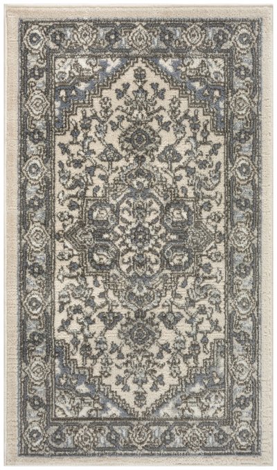 Nourison Home Nourison Quarry QUA05 2'2" x 3'9" Ivory Blue Vintage Indoor Rug - 2'2" x 3'9"
