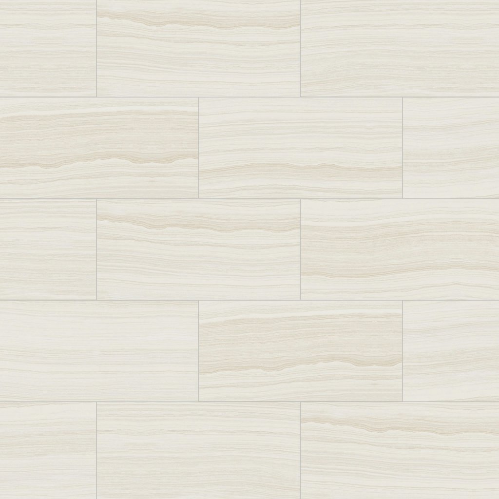 Daltile Santino Bianco, Rectangle, 12X24, Matte - Bianco