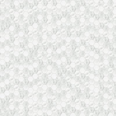 Qualis Ceramica Plata Carrara Abisso 2 Hexagon Matte - 12" x 12"