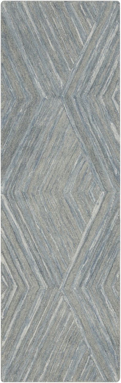 Nourison Home Nourison Graceful GRU03 5'3" x 7'3" Blue Modern Indoor Rug - 2'3" x 7'6"