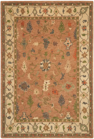 Nourison Home Nourison Tahoe TA05 3'9" x 5'9" Copper Traditional Indoor Rug - 7'9" x 9'9"