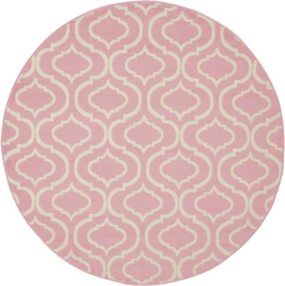 Nourison Home Nourison Jubilant JUB19 7' x 10' Pink Contemporary Indoor Rug - 5'3" Round
