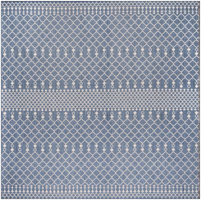 Nourison Home Nourison Positano POS02 6' x Round Navy Blue Modern Rug - 8' x Square