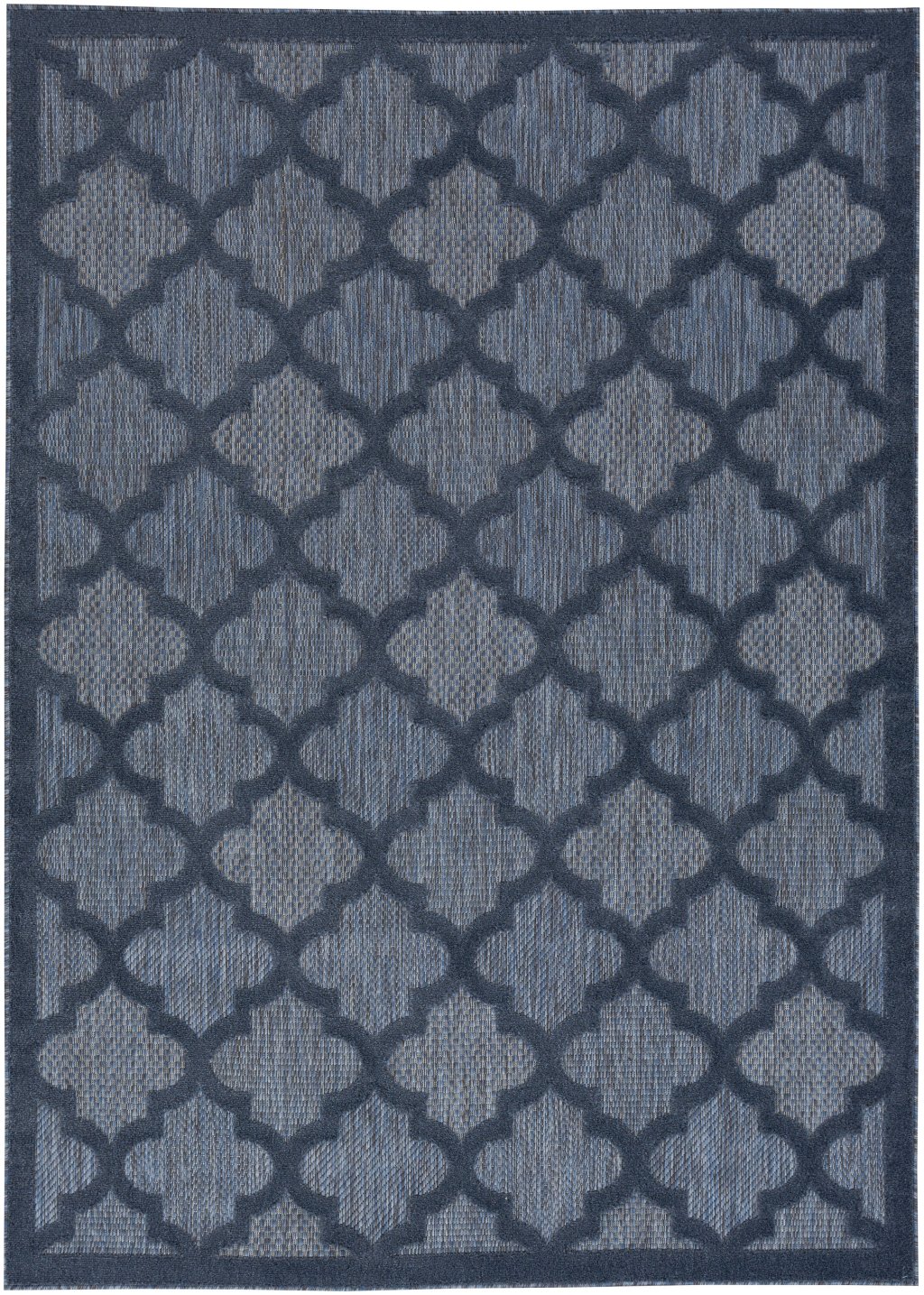 Nourison Home Nourison Easy Care NES01 5' x 7' Navy Blue Modern Rug