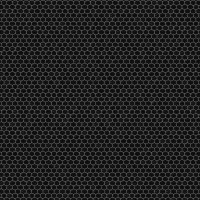 Marble Systems Black Honed Hexagon 2 Marble Mosaic 12x12 - Black - 12" x 12" x 3/8"