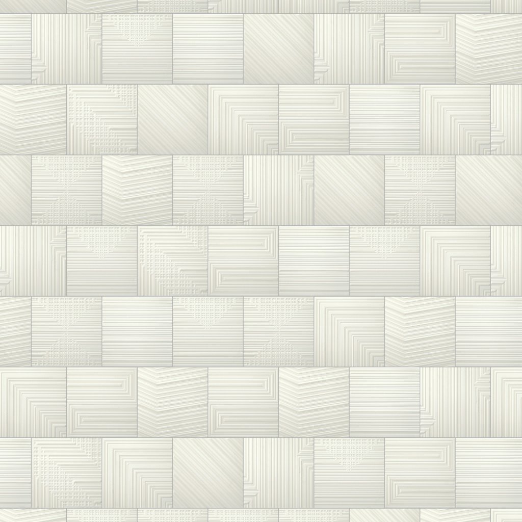 Daltile Geometric Fusion Pearl, Square, 8X8, Mixed - Pearl