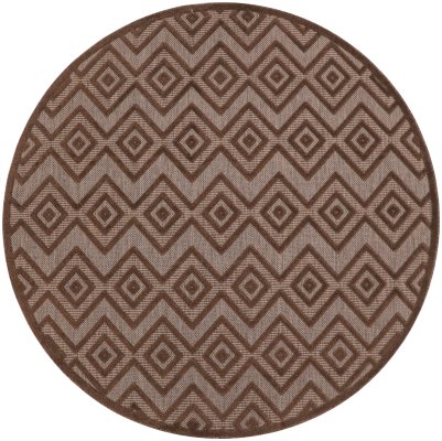 Nourison Home Nourison Versatile NRV01 6' x 9' Brown Modern Rug - 8' Round