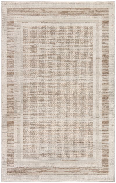 Nourison Home Nourison Serenity Home SRH07 2'2" x 7'6" Mocha Ivory Modern Indoor Rug - 3'11" x 5'11"