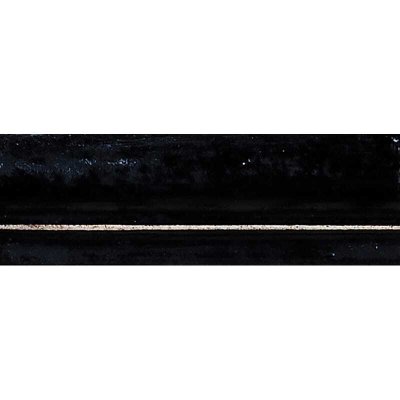 Marble Systems Wash Biscuit Black Glazed Ogee Ceramic Moldings 2x6 - Wash Biscuit Black - 2" x 6" x 3/8"