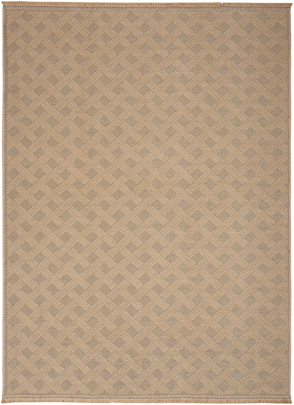 Nourison Home Nourison Washable Organic WSO02 3'11" x 5'11" Natural Modern Indoor Rug