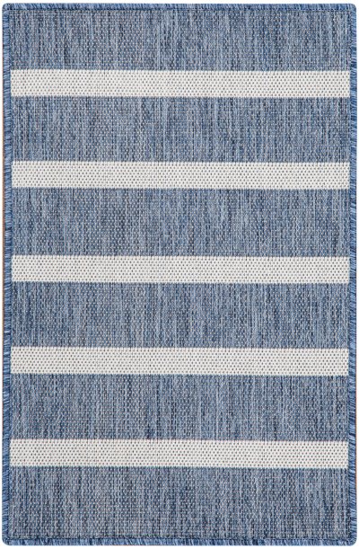 Nourison Home Nourison Positano POS03 10' x Square Navy Ivory Modern Rug - 2' x 3'