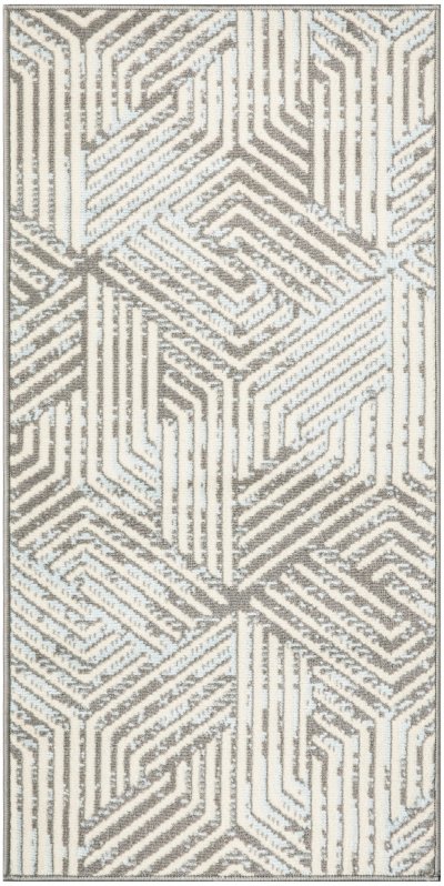 Nourison Home Nourison Grafix GRF39 8'6" x 12' Grey Modern Indoor Rug - 3' x 5'
