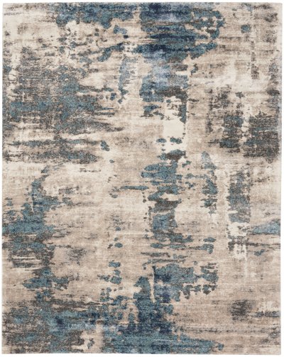Nourison Home Nourison American Manor AMR04 7'10" x 9'10" Ivory Blue Modern Indoor Rug - 9' x 12'