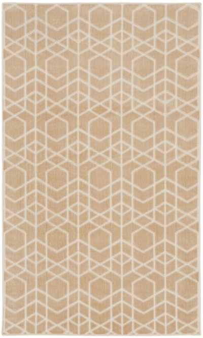 Nourison Home Nourison Washable Charm WCH01 4' x 6' Beige Ivory Modern Indoor Rug - 3' x 5'