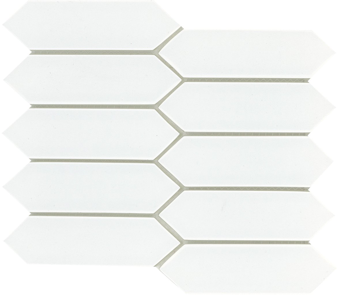 Emser Tile CONCEPT PICKET GLOSS MOSAIC -GLS - White