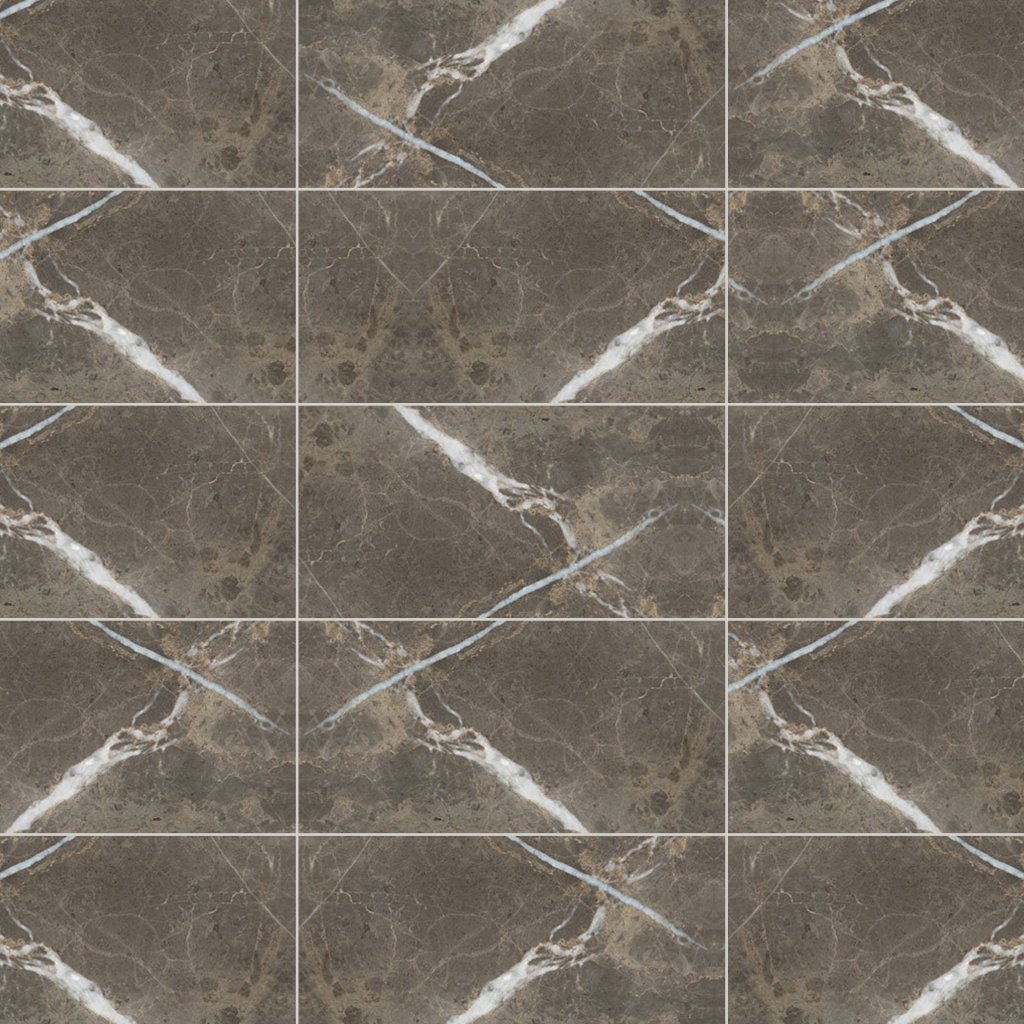 Qualis Ceramica Royal Stoneworks 12X24 Regal Brown Marble Polished