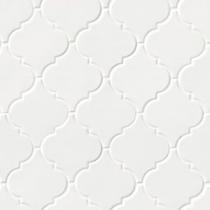 Whisper White Arabesque Tile