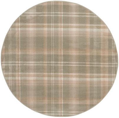 Nourison Home Nourison Grafix GRF03 2'3" x 10' Olive Farmhouse Indoor Rug - 4' Round