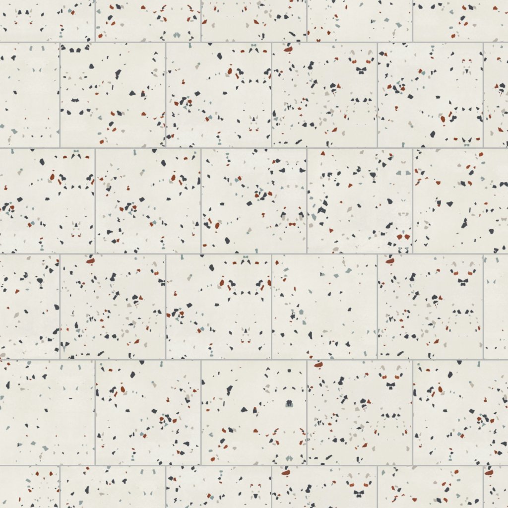 American Olean Color Story Floor - Designer White Speckle, Square, 12X12, Matte (T061) - Designer White Speckle