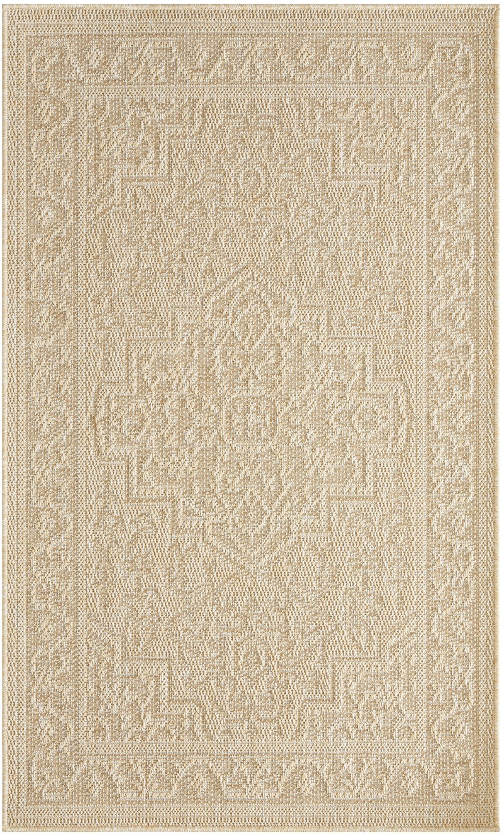 Nourison Home Nourison Tulum TLM05 3' x 5' Cream Outdoor Rug
